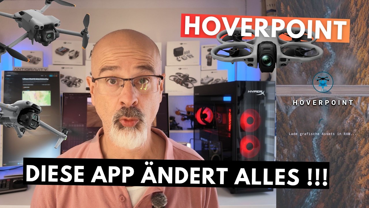 Vorschaubild des Videos von MichasWelt über die Drohnen-App Hoverpoint