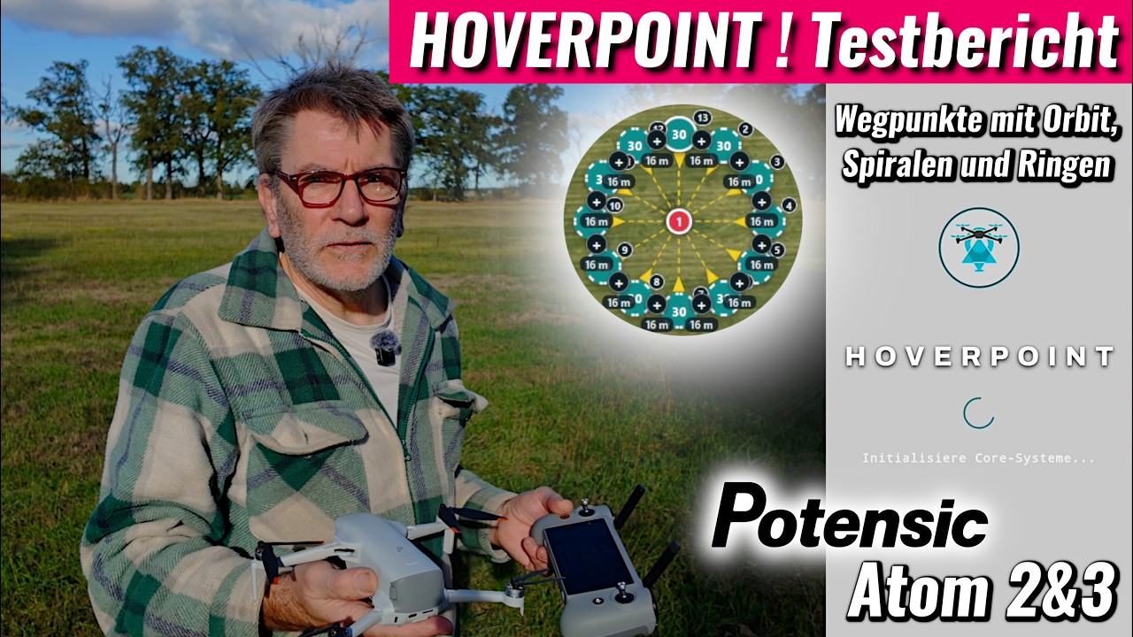Vorschaubild des Videos von MichasWelt: Orbit-Wegpunkte mit Hoverpoint und Potensic-Drohnen
